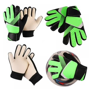 Gants de gardien de but de football vert-noir, à doigts complets, antidérapants, respirants, avec sangle de poignet réglable, équipement sportif unisexe - Product Image 6
