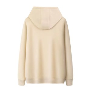 Sudadera con Capucha Blanca para Hombre, Corte Regular, Color Sólido, Informal, de Felpa, Tejida, para Otoño - Product Image 5