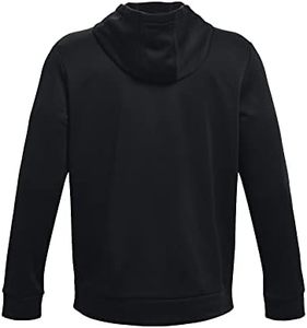Sudadera con Capucha Negra para Hombre, Corte Regular, Estilo Casual Tejido, Color Sólido, Sudadera con Capucha para Otoño - Product Image 4