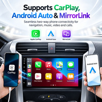 Autoradio Android 16 HANTUE pour Ford Mondeo Fusion 2012 2013 2014-2019, Navigation GPS, Lecteur Multimédia et Unité Radio