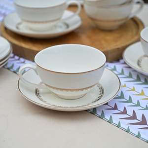 ชุดถ้วยชาฮิรายา เกรซฟูล โบนไชน่า 6 ใบ ชุดกาแฟและชาสุดหรู - Product Image 2