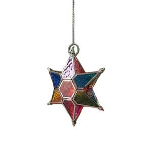 Trending Moroccan Metal Colorful <b>Glass</b> Star Shape Tea Light <b>Candle</b> Holder Handmade Elegant Festive Christmas Home Decorations - Product Image 4