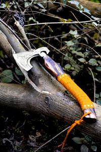Personalised Viking <b>Axe</b> Handmade Carbon Steel Camping Hatchet Wood <b>Handle</b> Leather Sheath Forged for Wall Decoration Firewood - Product Image 6