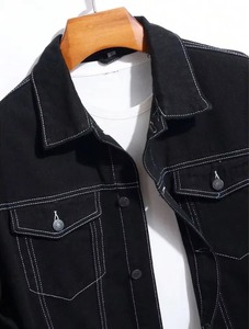 Wholesale High Quality Eco-Friendly Comfortable Men Street Casual High Demand Denim Jackets Street Wear Customised Logo & Design - Product Image 3