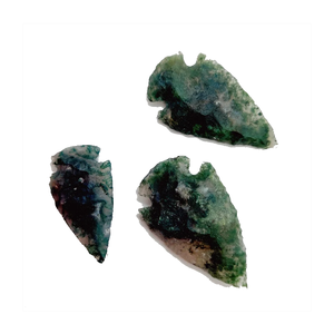 Pointe de flèche en agate mousse de haute qualité, pierre naturelle, gemme, agate de guérison, pointes de flèche en cristal, pointe de flèche de guérison, grossiste - Product Image 1