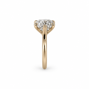 Anillo solitario de diamante cultivado en laboratorio con corte ovalado en oro amarillo de 18 quilates para mujer. Diamante cultivado en laboratorio certificado. - Product Image 5