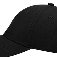 Casquette de baseball noire pour homme, couleur unie, visière incurvée, sangle réglable, chapeau de sport décontracté, broderie de logo personnalisée, vente en gros OEM