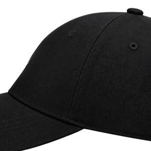 Casquette de baseball noire pour homme, couleur unie, visière incurvée, sangle réglable, chapeau de sport décontracté, broderie de logo personnalisée, vente en gros OEM - Product Image 6