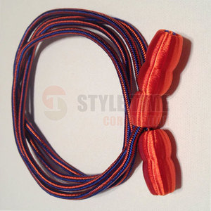 Best Selling Professional Solid Hat Cords Latest Design Uniform <b>Accessories</b> Nylon Flat Pattern <b>Braided</b> for Packaging - Product Image 5