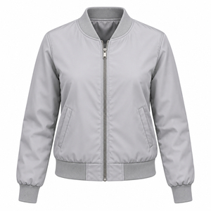 Chaqueta de Plumón de Invierno de Alta Calidad para Mujer, Chaqueta Acolchada con Cuello Alto, Chaqueta Bomber Personalizada - Product Image 1