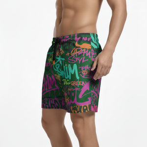 Short de course en toile respirant avec cordon de serrage, tricoté, extensible dans 4 directions, poches centrales, en maille polyester - Product Image 2