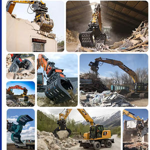<span class=keywords><strong>Grappin</strong></span> de tri et de <span class=keywords><strong>d</strong></span>émolition pour excavatrice sans rotation, avec rotateur, pour la sélection de <span class=keywords><strong>ferraille</strong></span> - Product Image 5