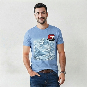 T-shirt imprimé pour hommes urbains, coton graphique de qualité supérieure, vêtements décontractés avec logo personnalisé, services de fabrication OEM et vente en gros - Product Image 1