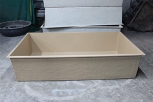 Ornements de jardin rectangulaires en fibre de verre de grande taille, légers, résistants aux intempéries, imperméables, faits à la main, modernes, de KNT Creations - Product Image 3