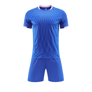 High Quality Breathable Kid's Adult's <b>Cheap</b> Football Uniform Custom Name and Number Team Soccer Jersey <b>Set</b> - Product Image 5