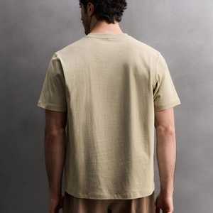 Camiseta de Jersey Casual para Hombre, Cuello Redondo, Corte Holgado |   Camiseta de Manga Corta, 100% Algodón, Transpirable, 320g, Corte Cuadrado |   Camiseta al por Mayor OEM/ODM - Product Image 4