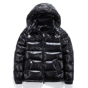 Green Hooded Down Bubble <b>Jacket</b> With Fur Trim Zipper Closure Casual Winter Coat Short Slim Fit Thick Windproof <b>Jackets</b> For Men - Product Image 2