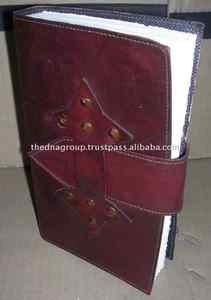 Leather Journal Notebook with Star Stud Design | Refillable Writing Diary Embossed Leather Journal for Writing & Sketching - Product Image 5