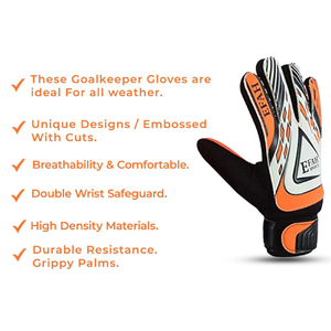 Gants de gardien de but de football ALTAF BROTHERS respirants, antidérapants, réglables, avec protection des doigts en latex PU, design unisexe - Product Image 5