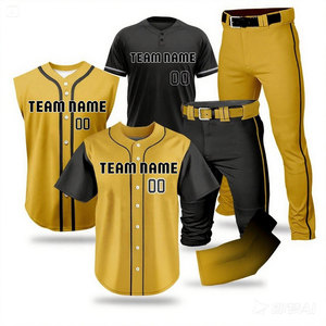 Conjunto de Uniforme de Béisbol Personalizado con Nombre de Equipo, Talla Grande para Adultos, de Secado Rápido, Bordado y Cosido, Pantalones de Uniforme al por Mayor - Product Image 2