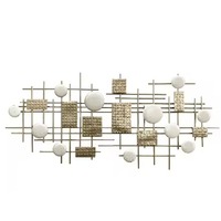 Arte de Pared con Marco Personalizable Moderno, Hojas Metálicas en Tonos Cálidos, Decoración para el Hogar de Alta Calidad, Diseño de Kraft Wuiop34