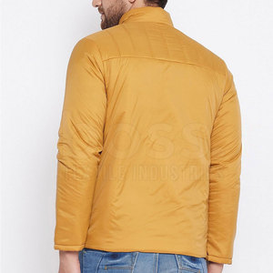 Chaqueta de Invierno Acolchada para Hombre, con Cuello Alto y Logotipo Frontal, de Lona de Alta Calidad, MOQ Bajo, Nueva Llegada - Product Image 2