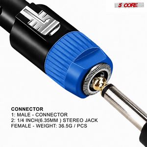 Adattatore Speakon di Alta Qualità, Connettore Audio Maschio per Altoparlanti - Product Image 5