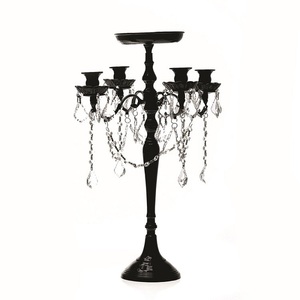 Gold 5 arm candelabra aluminium candle holder <b>decorative</b> candle stand tabletop candle holder luxury wedding centerpiece <b>table</b> - Product Image 2
