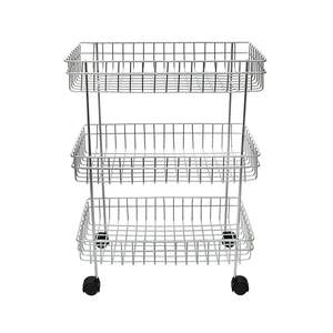 Panier de rangement décoratif en métal industriel, organisateur durable pour le rangement dans le salon - Product Image 3