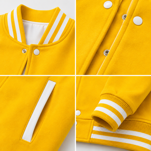 Varsity <b>jacket</b> offering sporty elegance with breathable warmth and practical design for casual daily movement and stylish wear - Product Image 6