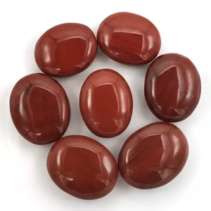 Piedra Cabujón Ovalada de Ónix Rojo Natural, Gema de Ágata Natural para Joyería de Plata y Oro, 10x8mm - Product Image 1