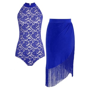 Vente en gros sur mesure Vêtements de formation pour femmes Stage Vêtements de danse Performance Wear Costume de danse latine contemporaine - Product Image 5