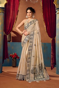 Sari de algodón de alta calidad para mujer, para ocasiones especiales, lavable, completamente cosido, tela lista para usar. - Product Image 6
