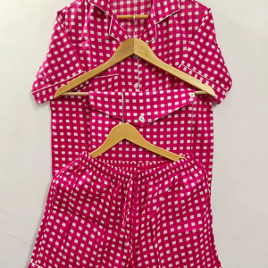 Hot Sale 100% Cotton Women Night Dress Pajamas <b>Pant</b> Exclusive High Quality Soft Comfortable Sleepwear for Summer Home Sleepwear - Product Image 1