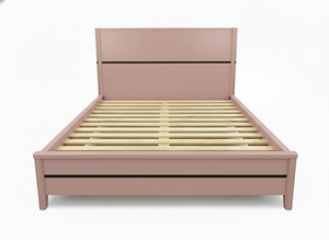 Cadre de lit en bois massif de mangue de qualité supérieure, mobilier de chambre moderne et écologique, export direct d'usine, OEM, ODM, vente en gros, sur mesure - Product Image 2