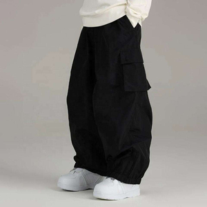 Pantalones de esquí holgados de lona 100% algodón impermeables y transpirables para hombre, ecológicos, de primera calidad, para snowboard y actividades al aire libre para adultos - Product Image 2
