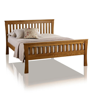 Cama Redonda de Madera de Teca Maciza ARDENA AWBF-022, Moderna, Minimalista, Duradera y Elegante para Uso en el Hogar o Apartamento - Product Image 1