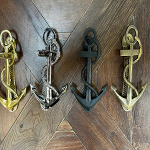 Anchor <b>Door</b> <b>Knocker</b> Pure Brass <b>Front</b> <b>Door</b> Ornament Gift For Handmade <b>Door</b> <b>Knockers</b> - Product Image 2