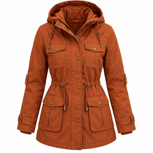 Casual Plus Size Sports Jacket Wholesale Women's <b>Winter</b> Parka Jacket <b>Waterproof</b> Hooded Warm <b>Coat</b> with Cotton Filling - Product Image 6