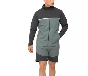 Conjunto de Chaqueta Cortavientos y Pantalones Cortos Unisex, Modelo 2026, Personalizado, 2 Piezas, 100% Algodón, Transpirable y de Secado Rápido - Product Image 4