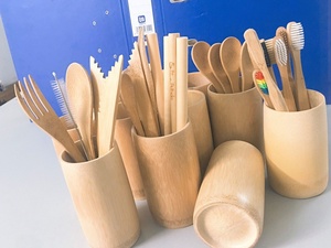 Mug en bambou entier biodégradable avec logo personnalisé gravé pour les boissons au café, emballage en vrac OEM - Product Image 6