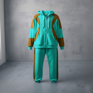 Conjunto de Chaqueta y Pantalón Deportivo para Hombre de Alta Calidad, Chaqueta Cortavientos con Cremallera y Capucha, Chaqueta Cortavientos Personalizada Brillante y Lisa - Product Image 5
