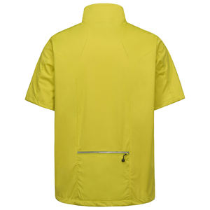 Veste de sport pour homme à demi-zip avant, manches courtes réglables, style baseball, douce, confortable, séchage rapide, tissu extensible - Product Image 2