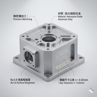 Pièces de robot pour prototypage rapide par usinage CNC : Joints en aluminium anodisé de précision pour projets de R&D