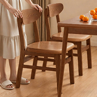 Sillas de Comedor Desmontables de Madera Maciza, Sillas de Mesa de Comedor para el Hogar, Sillas de Comedor Desmontables de Madera Simples y Modernas