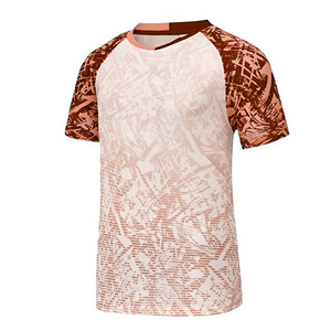 Camiseta de Fútbol Sublimada Personalizada para Hombre, Manga Corta, Cuello en V, Absorbe la Humedad, 100% Poliéster, Cierre con Hebilla en T Sólida - Product Image 2