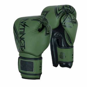 Guantes de Boxeo de Cuero Estilo Híbrido al por Mayor, Guantes de Entrenamiento Diario de Kickboxing con Absorción de Humedad y Soporte de Muñeca con Velcro - Product Image 1