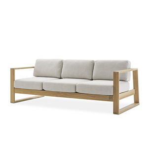 Luxury <b>Waterproof</b> Modern Garden Furniture Set Patio Couch Sectional Teak Wood Outdoor <b>Sofa</b> - Lionel - Product Image 3