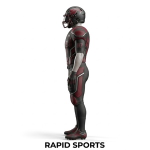 Custom Adult Winter American Football Uniform Set | RAPID SPORTS | 100% Polyester Lightweight Short V-neck Front <b>Athletic</b> Fit - Product Image 3