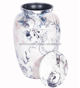 Urna Conmemorativa Moderna de Metal y Latón para Cenizas Humanas, Florero de Mesa, Decoración Funeraria para Adultos, Stock Limitado - Product Image 5